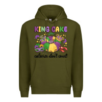 Army Green king cake calories don't count Premium Hoodie - MaliasSmallBusiness