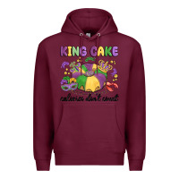 Burgundy king cake calories don't count Premium Hoodie - MaliasSmallBusiness