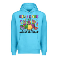 Ocean Blue king cake calories don't count Premium Hoodie - MaliasSmallBusiness