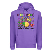 Purple king cake calories don't count Premium Hoodie - MaliasSmallBusiness