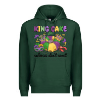 Sports Green king cake calories don't count Premium Hoodie - MaliasSmallBusiness