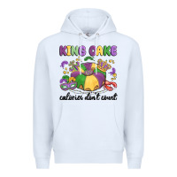 White king cake calories don't count Premium Hoodie - MaliasSmallBusiness