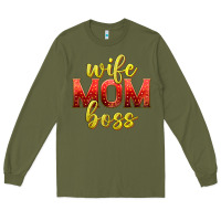 Wife Mom Boss Long Sleeve Tee | Teevron