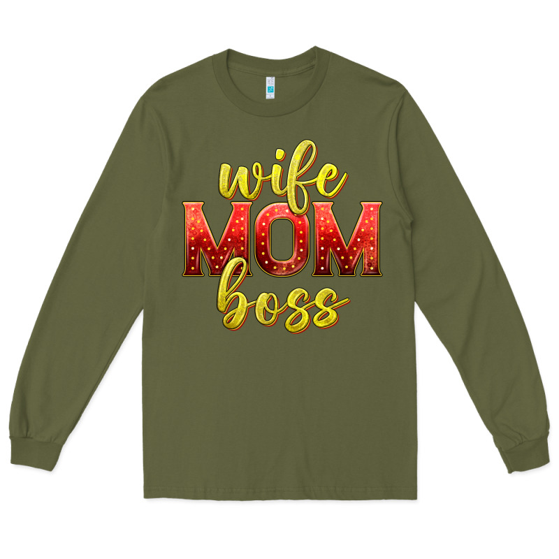 Wife Mom Boss Long Sleeve Tee by texasbilliewilder | Teevron