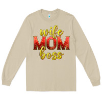 Mushroom wife mom boss Long Sleeve Tee - texasbilliewilder