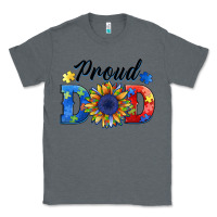 Charcoal Heather proud dad autism Classic Tee - BarkalooDesign