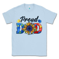 Dusty Blue proud dad autism Classic Tee - BarkalooDesign