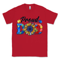 Red proud dad autism Classic Tee - BarkalooDesign