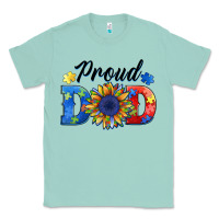 Seafoam proud dad autism Classic Tee - BarkalooDesign