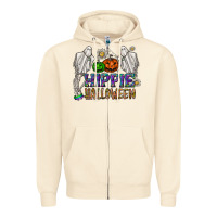 Sandshell hippie halloween Zipper Hoodie - CowhideDigitalArt