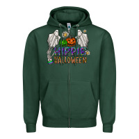 Sports Green hippie halloween Zipper Hoodie - CowhideDigitalArt
