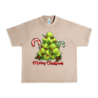 French Oak Merry Christmas Tennis Urban Heavy Tee - RanaPortraitStore