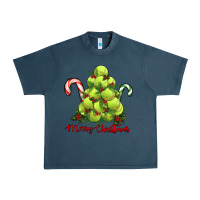 Midnight Navy Merry Christmas Tennis Urban Heavy Tee - RanaPortraitStore
