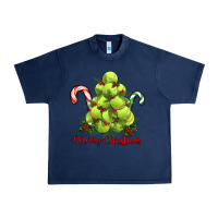 Navy Merry Christmas Tennis Urban Heavy Tee - RanaPortraitStore