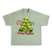 Oil Green Merry Christmas Tennis Urban Heavy Tee - RanaPortraitStore