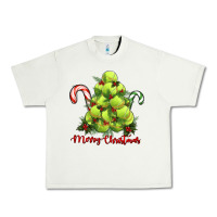 Pistachio Merry Christmas Tennis Urban Heavy Tee - RanaPortraitStore