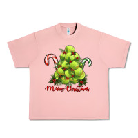 Salmon Merry Christmas Tennis Urban Heavy Tee - RanaPortraitStore