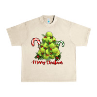 Sandshell Merry Christmas Tennis Urban Heavy Tee - RanaPortraitStore