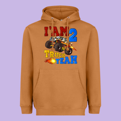 I'am Two Truck Yeah Heavyweight Hoodie Designed By Artiststas
