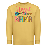 Antique Gold blessed mama Premium Sweatshirt - JahusDesignShop