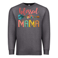 Charcoal Heather blessed mama Premium Sweatshirt - JahusDesignShop