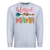Heather Grey blessed mama Premium Sweatshirt - JahusDesignShop