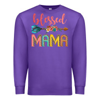 Purple blessed mama Premium Sweatshirt - JahusDesignShop