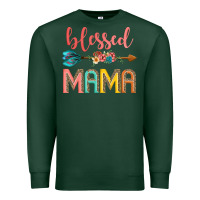 Sports Green blessed mama Premium Sweatshirt - JahusDesignShop