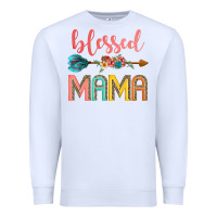 White blessed mama Premium Sweatshirt - JahusDesignShop