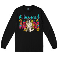Black western st bernard mom Long Sleeve Tee - texasbilliewilder