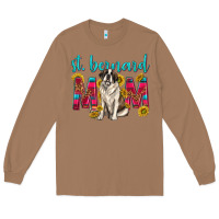 Toasted Coconut western st bernard mom Long Sleeve Tee - texasbilliewilder