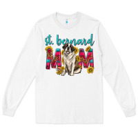 White western st bernard mom Long Sleeve Tee - texasbilliewilder
