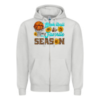 Dove Grey basketball is my favorite season Zipper Hoodie - HRA Design Shop