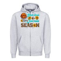 Heather Grey basketball is my favorite season Zipper Hoodie - HRA Design Shop