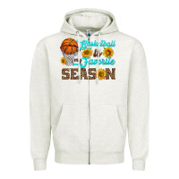 Oatmeal Heather basketball is my favorite season Zipper Hoodie - HRA Design Shop