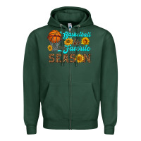 Sports Green basketball is my favorite season Zipper Hoodie - HRA Design Shop