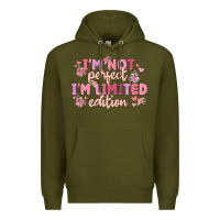 Army Green i'm not perfect i'm limited edition Premium Hoodie - MaliasSmallBusiness