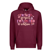 Burgundy i'm not perfect i'm limited edition Premium Hoodie - MaliasSmallBusiness