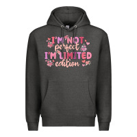 Charcoal Heather i'm not perfect i'm limited edition Premium Hoodie - MaliasSmallBusiness