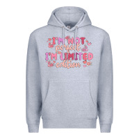 Heather Grey i'm not perfect i'm limited edition Premium Hoodie - MaliasSmallBusiness