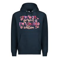 Navy i'm not perfect i'm limited edition Premium Hoodie - MaliasSmallBusiness