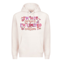 Pale Pink i'm not perfect i'm limited edition Premium Hoodie - MaliasSmallBusiness