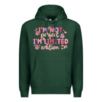 Sports Green i'm not perfect i'm limited edition Premium Hoodie - MaliasSmallBusiness