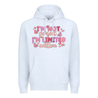 White i'm not perfect i'm limited edition Premium Hoodie - MaliasSmallBusiness
