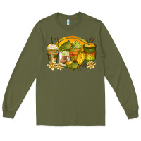 Army Green frog coffee cups Long Sleeve Tee - Zillion Design Studio