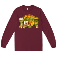 Burgundy frog coffee cups Long Sleeve Tee - Zillion Design Studio