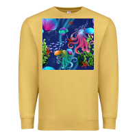 Antique Gold undersea Premium Sweatshirt - BundleAndBundleShop
