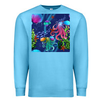 Ocean Blue undersea Premium Sweatshirt - BundleAndBundleShop