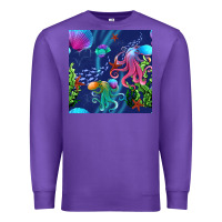Purple undersea Premium Sweatshirt - BundleAndBundleShop