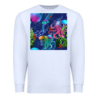 White undersea Premium Sweatshirt - BundleAndBundleShop